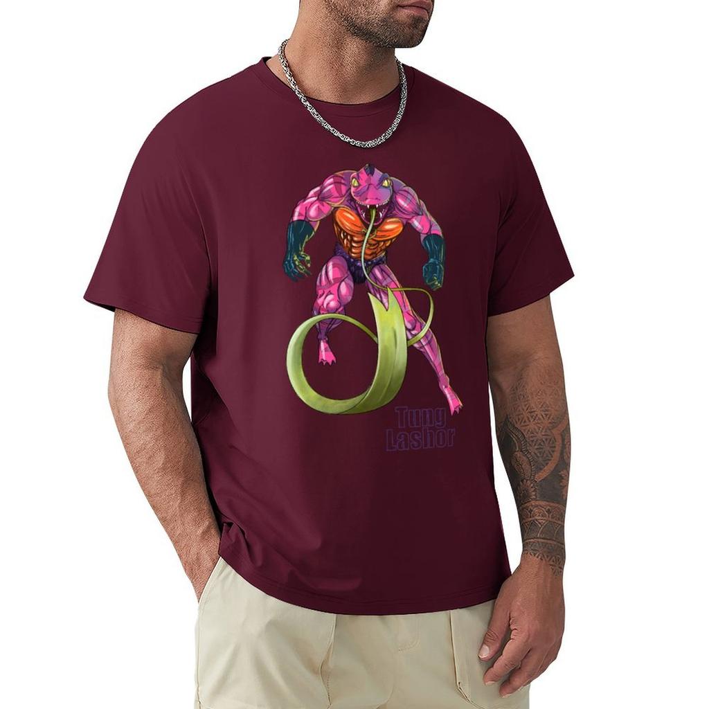 Tung Lashor T-Shirt Kawaii Clothes Shirts Graphic Tees Street Wear Oversized Graphic Tee Plain White T Shirts Men