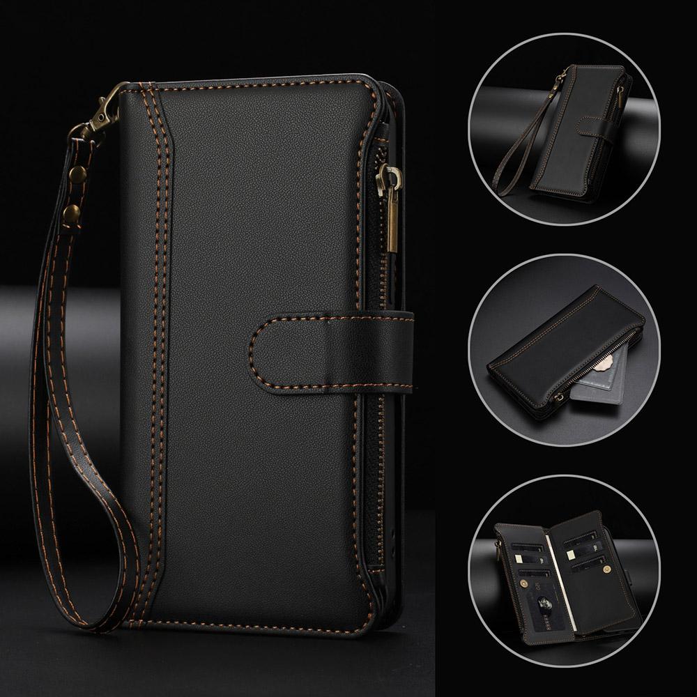 Card Wallet Phone Cover For Moto G67 Power G86 G85 G84 G75 G57 G56 G55 G54 G53 G45 G35 Leather Case Wrist Strap Crossbody Shell