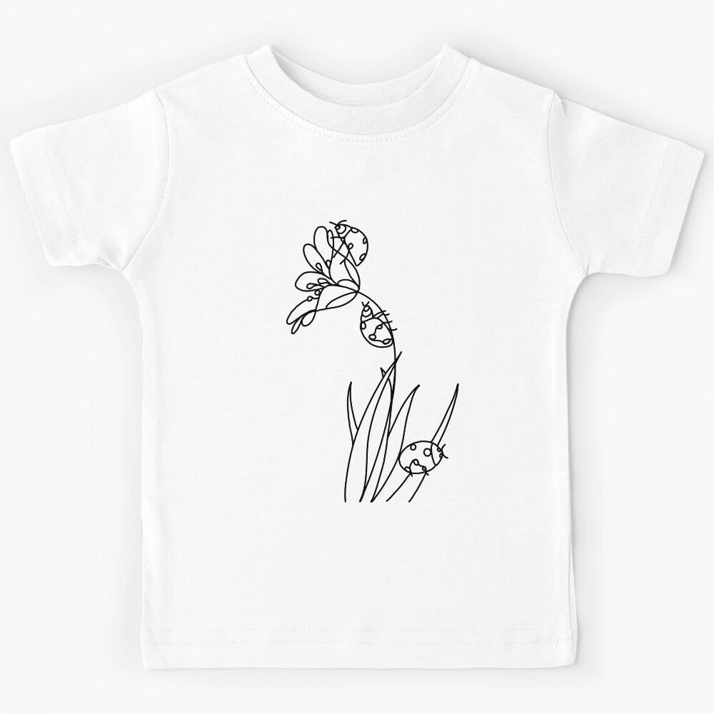 Ladybug and flower Kids T-Shirt 110