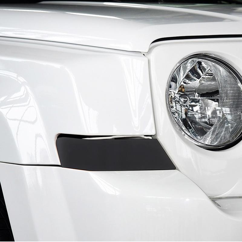 Autocollants de couverture de décoration de lampe de clignotant avant de voiture adaptés à la Jeep Patriot 2011 – 2016, accessoires extérieurs en PVC