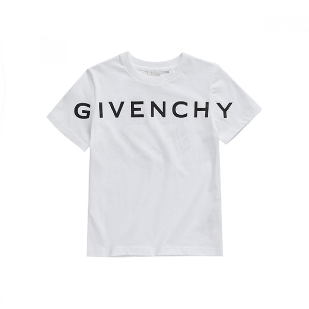 Givenchy H25447 10p 4g Star Logo Print Kids Short Sleeve Tee