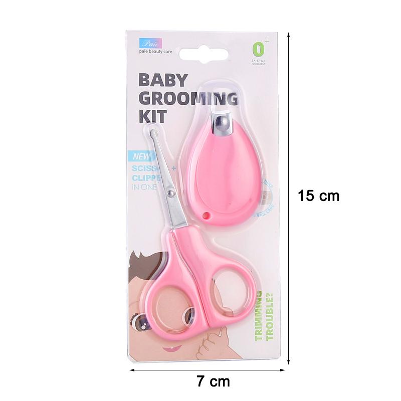 Baby Nail Clipper Set, Plastic and Stainless Steel, 2 Colors
