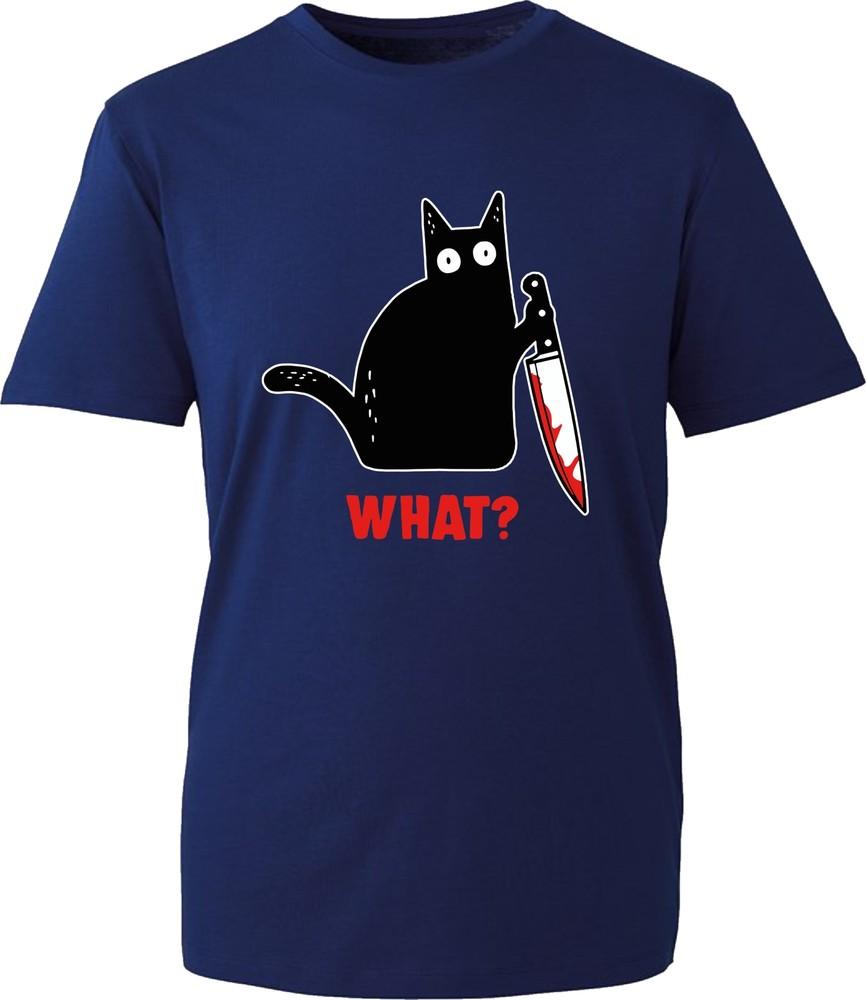 What Killer Cat Halloween T Shirt Scary Funny T Shirt Unisex T Shirt Tee Top