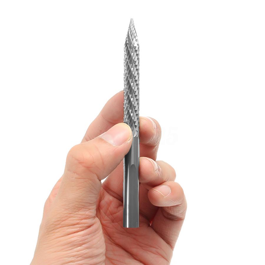 8mm Carbon Steel Air Drill Bit Car Tubeless Tire Puncture Edge File Repair Tool