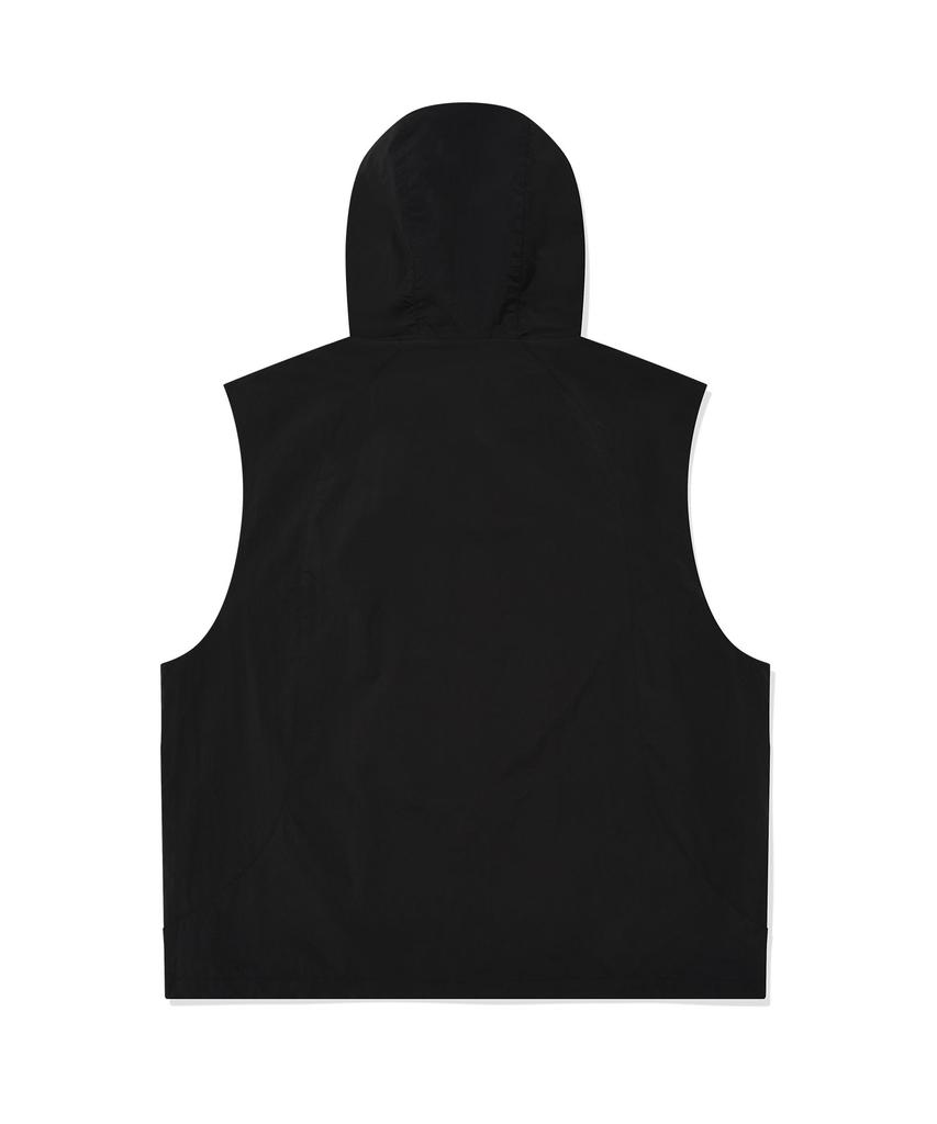 Wacky Willy Synthetic Fiber Hooded Vest Black