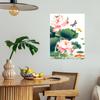 China Stil Lotusblatt Lotusblatt Lotusblume Poster Schlafzimmer Wohnzimmer Veranda Heimverschönerung Dekoration Wandaufkleber