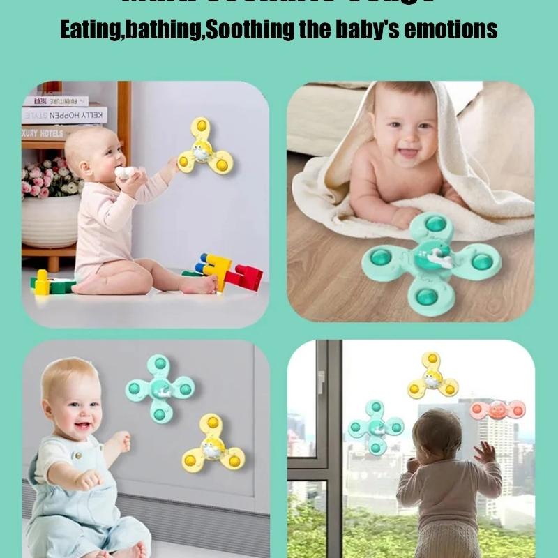 Baby Bathing Toys Children S Suction Cups Turn and The Rotating Insects Marine Animals Gyros Fun Bathing and Rotating