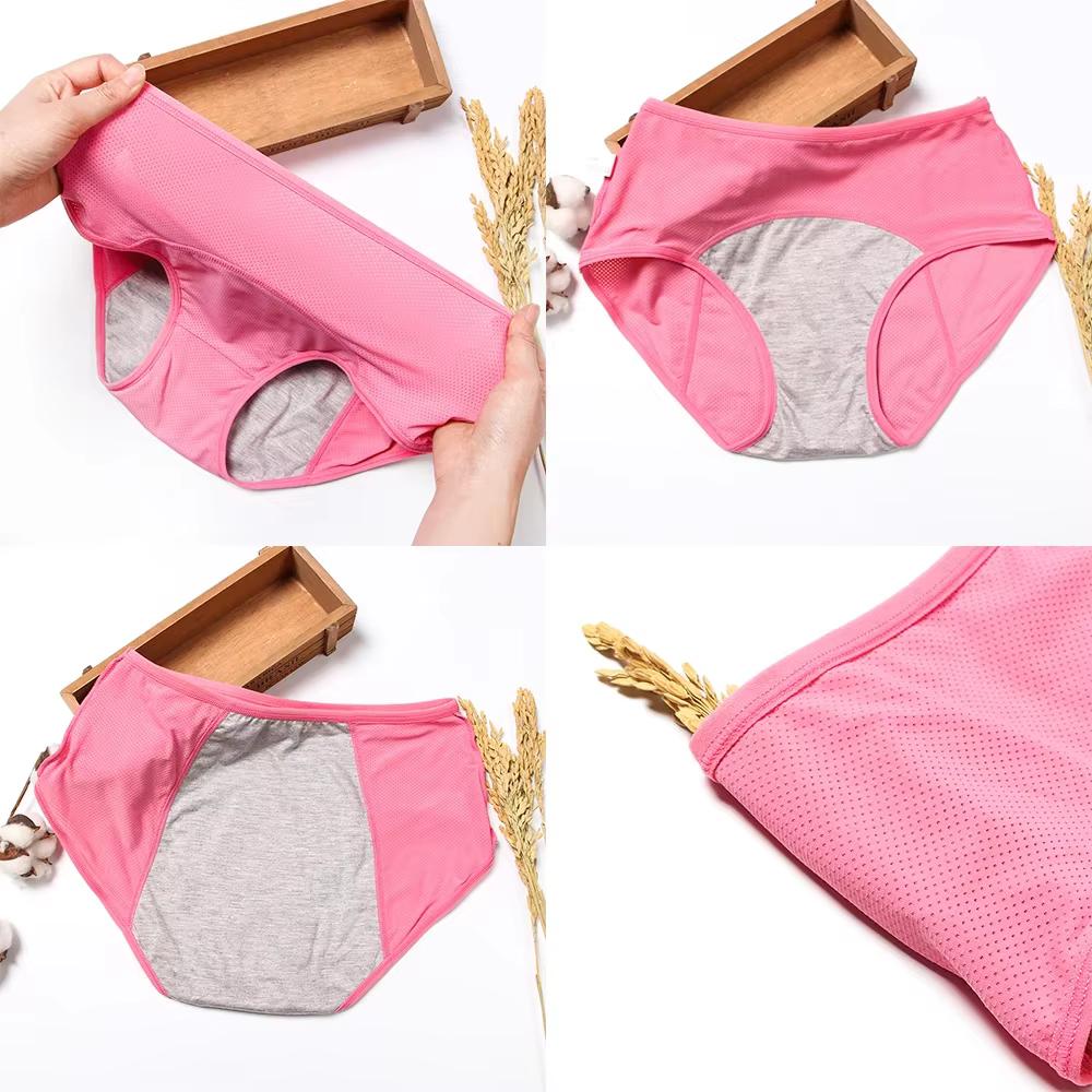 1Piece Leak Proof Menstrual Panties Underwear Period Physiological Breathable Underpants Women Waterproof Briefs Female Lingerie