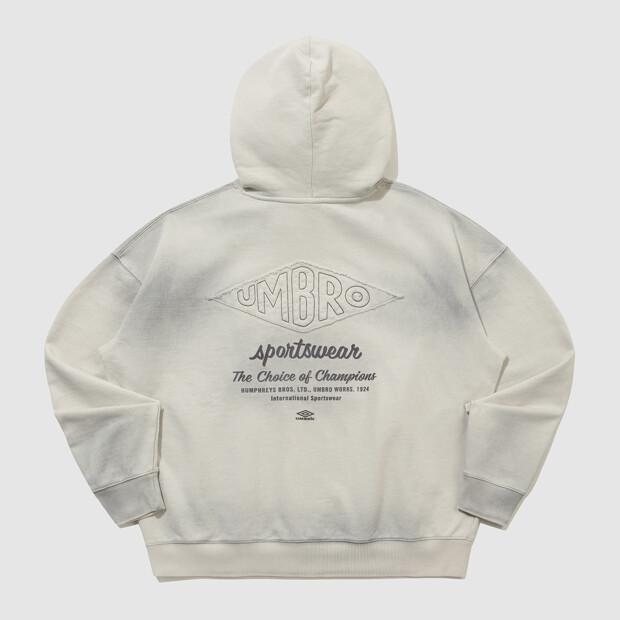 Hbl Um Grey Vintage Applique Hoodie Ivory Ur121Chd21 (B Type)