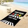Pac-Man Custom Name Print Beach Towel, Large Soft Quick Dry Towel for Beach Camping Swimming