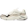 Stamina Airy Waffle Bear Fabric Leather Retro Fashion Low-Top Casual Shoes Men Sneaker Off-White 237431-OFWT