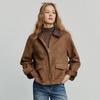 Chuyu Women's Suede Patchwork Barn-Style Jacket