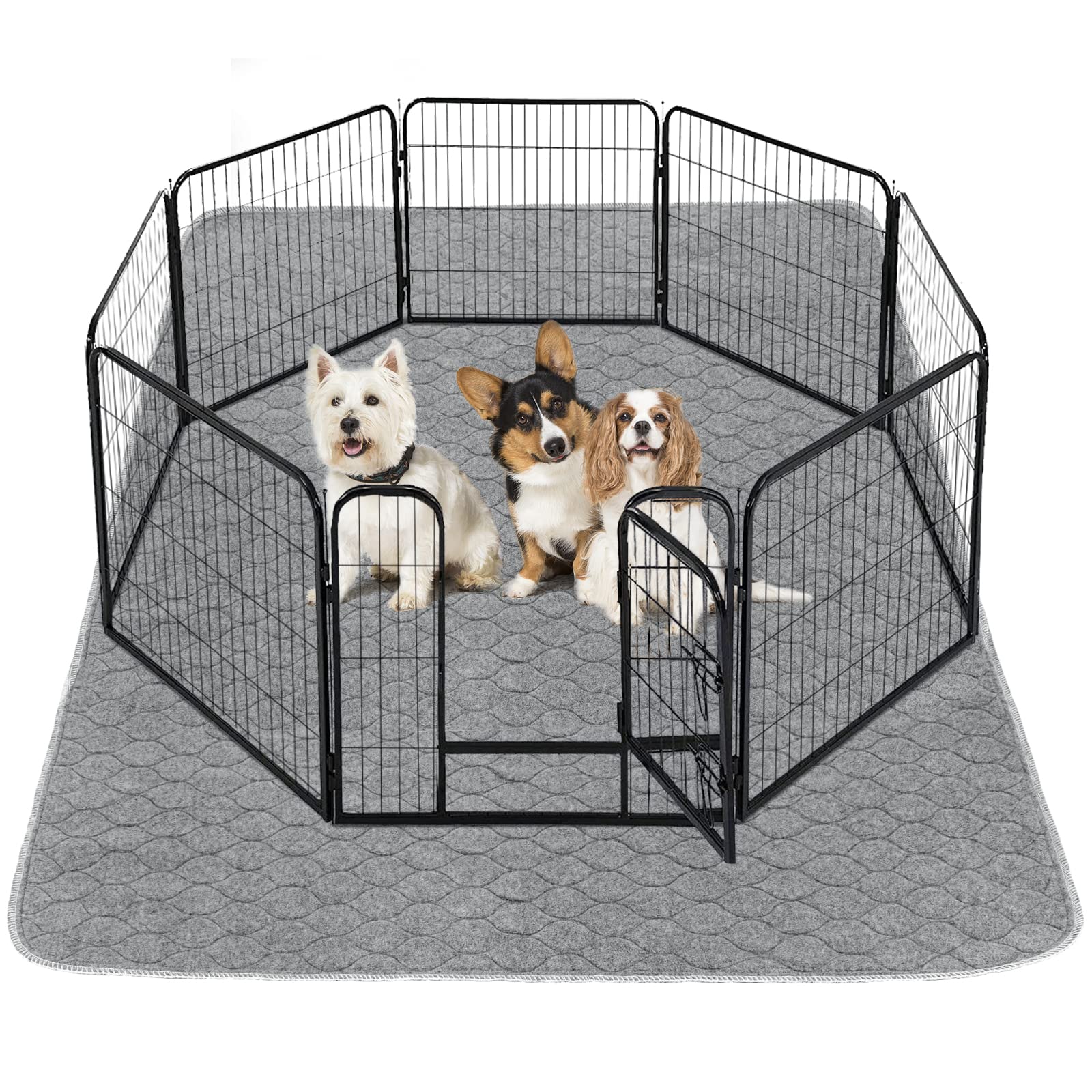 

Washable pet sheet for dogs and cats, pee pad, pet underlay, mat, quick-drying, non-slip, machine washable, reusable (125x125cm)