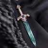 "Knight's Oath" Color Knight's Oath Brooch Temperament Fashion Personality Delicate Heavy Industry Design Button Jewelry