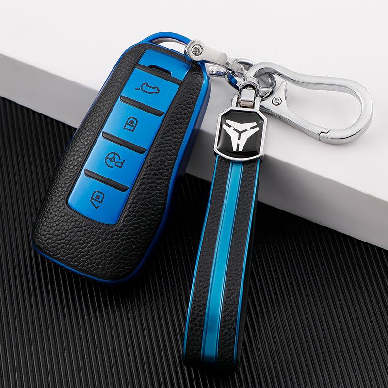 2019 Xiaopeng G3 Car Key Cover: Premium Leather Texture, Full Coverage, Anti-Drop Protection for Men and Women