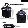 Bicycle Front Basket Bike Small Pet Dog Carry Pouch 2in1 Detachable MTB Cycling Handlebar Tube Hanging Fold Baggage Bag 5KG Load
