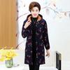 Women Autumn Keep Warm Hooded Small Padded Velvet Jacket Middle-Aged Elderly Mothers Plus Female Coat