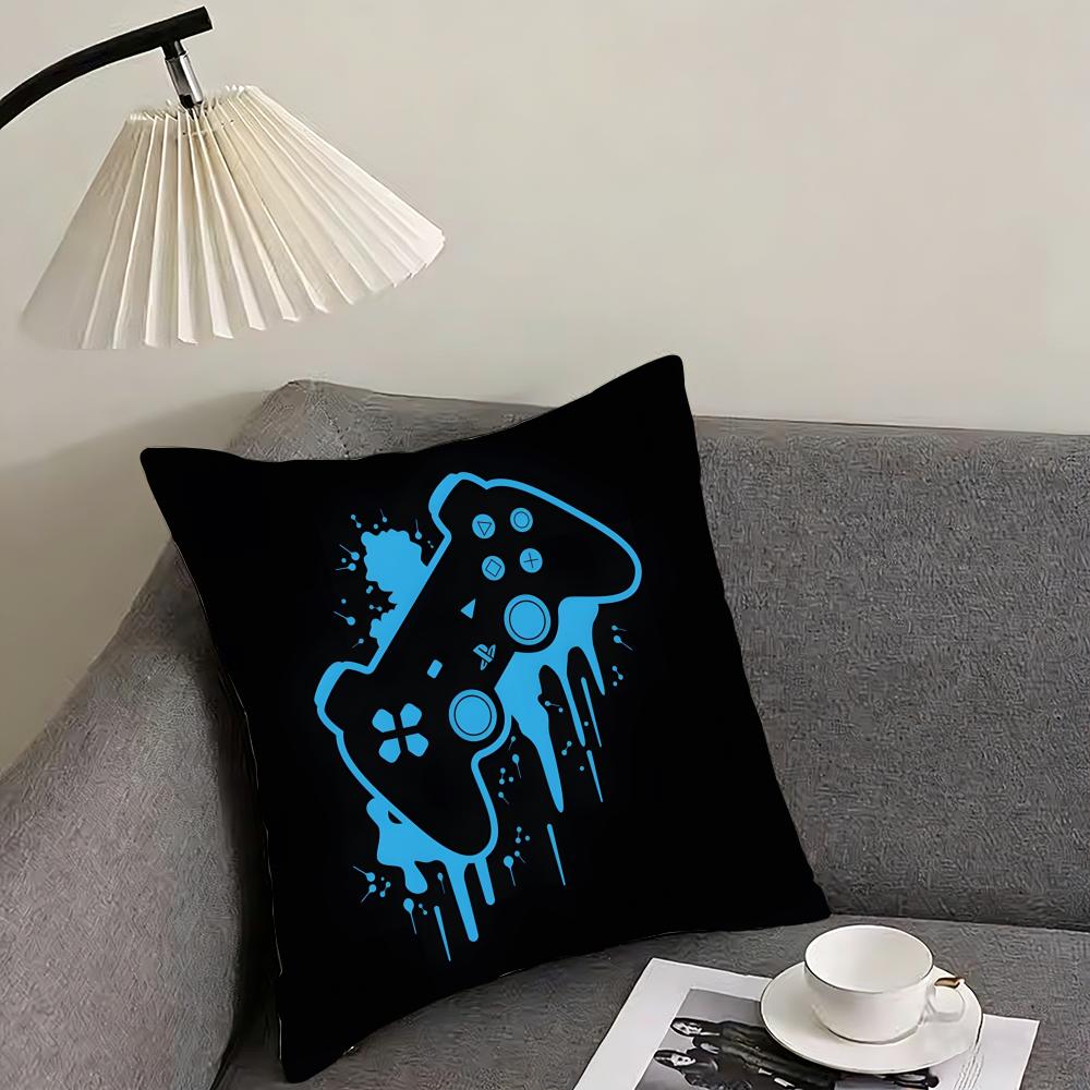 Game handle Cushion Cover Reversible Plush Pillow Cover – For car, sofa, bedroom, perfect as a gift.