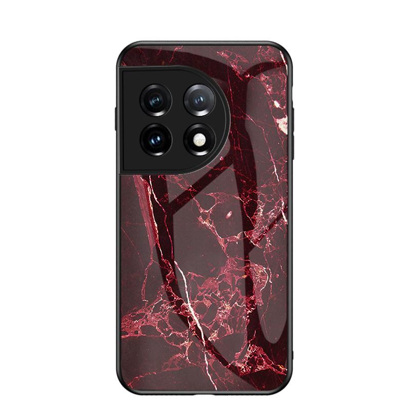For OnePlus 11 Case Luxury Marble Grain Hard Tempered Glass Protective Back Cover Case For OnePlus 10 Pro 10T OnePlus11 shell