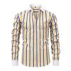 Men's Dress Shirts Stripe Long Sleeve Stretch Wrinkle-Free Formal Shirt Business Casual Button Down Shirts