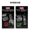 MiJuduo Pedal Covers for Toyota Harrier 80 (Post-2022 Facelift), Aluminum & Rubber, Anti-Slip, Easy Fit, 2-Piece Set [Model Harrier 80]