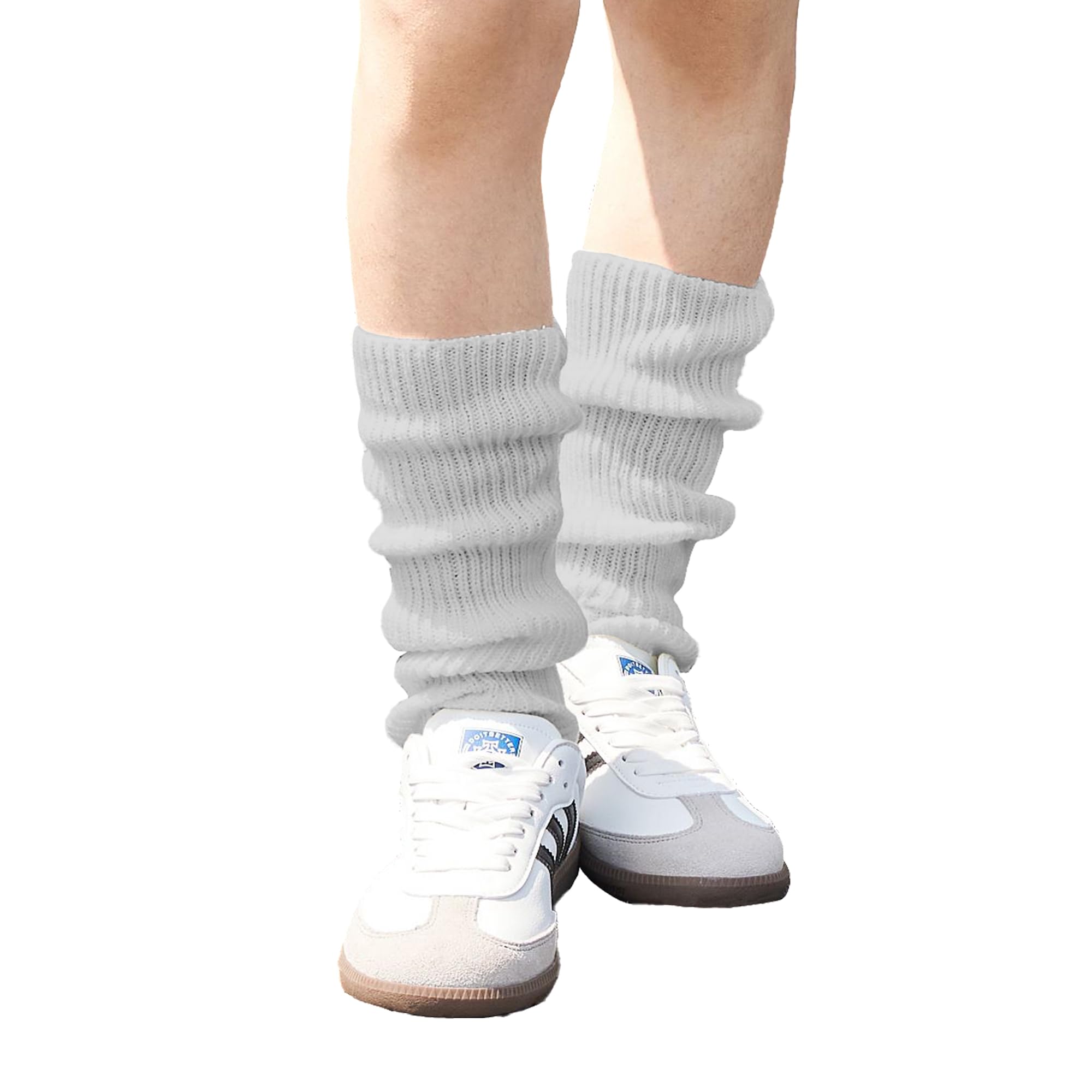 

Свободные гетры и удлиненные носки для упражнений на лодыжку, школьный подарок на холодную погоду для старшеклассников, размер [MUQIU], (Утолщенный 55 см), Грелки, Модные, Носки, бежевый