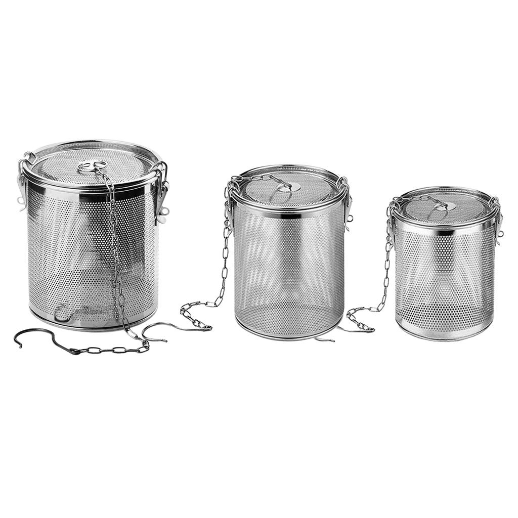 

Cooking Spices Strainer Fine Mesh 304 Stainless Steel Tea Infuser Ball for Tea Pot Herbs Filter Kitchen Helper Seperation Basket 0.3L