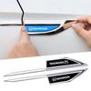 2Pcs Stainless Steel Car Sticker Fender Decoration Emblem For Civic Fit Jazz Accord Pilot CRV Odyssey Passport City HRV