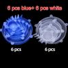 6/12Pcs/Lot Silicone Stretch Lids Universal Taper Pot Bowl Food Wrap Sealed Cover for Kitchen Cookware