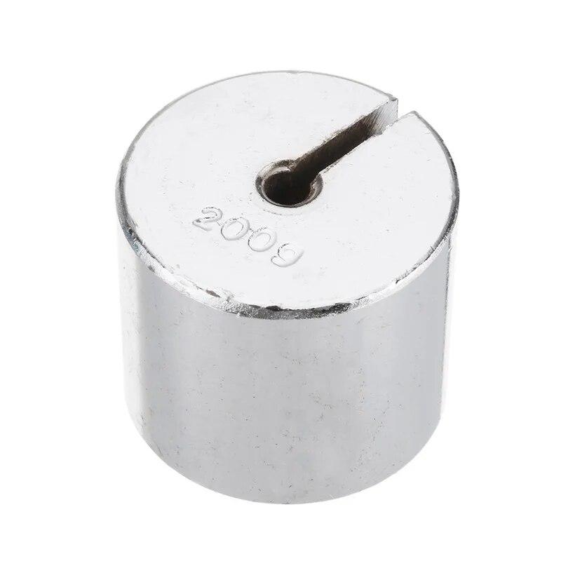 17Pcs/Set 2g-200g Metal Slotted Weight Set Scale Balance Calibration with Hanger Case Physics