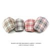Spring Summer Plaid Beret Women British Peaked Cap Retro Progressive Cap Men Paintsman Cap