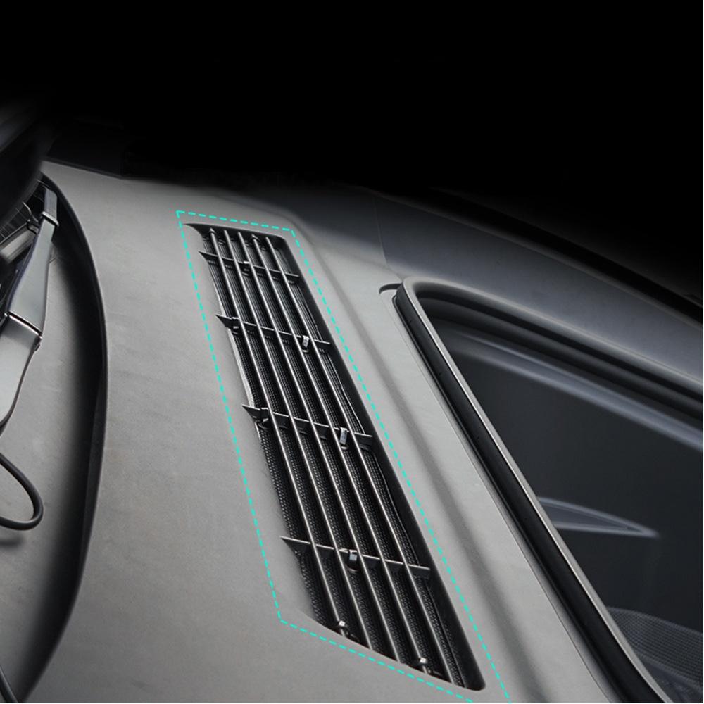 Schützen Net Motten Blätter Vorne Stamm Insekten Schutz Kühlergrill Abdeckung Fit für Tesla Modell Y 2024 Zubehör Klimaanlage A/C Intake