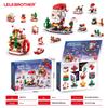 Santa Claus Holiday Jigsaw Puzzle Building Blocks - Lego-Compatible Toy for Kids