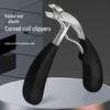 Anti-Splash Oblique Mouth Nail Clipper for Thick Nails - Large Opening Design