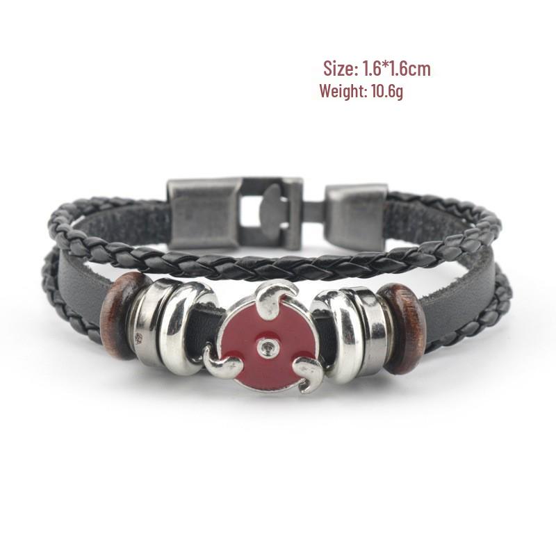 Woven Cowhide Bracelet: Anime Merchandise ft. One Piece, Naruto & Attack on Titan