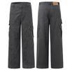 Autumn Men's #American Retro Multi-Pocket Men's and Women's Overalls High Street Casual Pants Loose Wide Leg Straight Pants