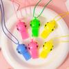 Colorful Football Whistle 5/10/20PCS Plastic Whistle with Rope Noise Maker Game Reward Festival Party Souvenir Carnival Gift ZYF