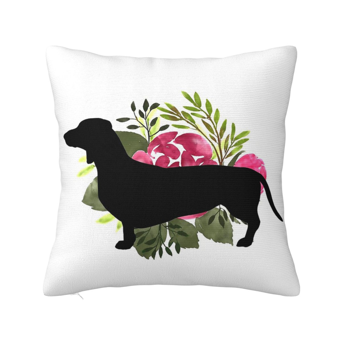 

Sausage Dog Square Pillow Cases Dachshund Wiener Doxie Cushion Cover Decorative Throw Pillow Case Cover for Living Room 4545cm 30x30cm 12x12in