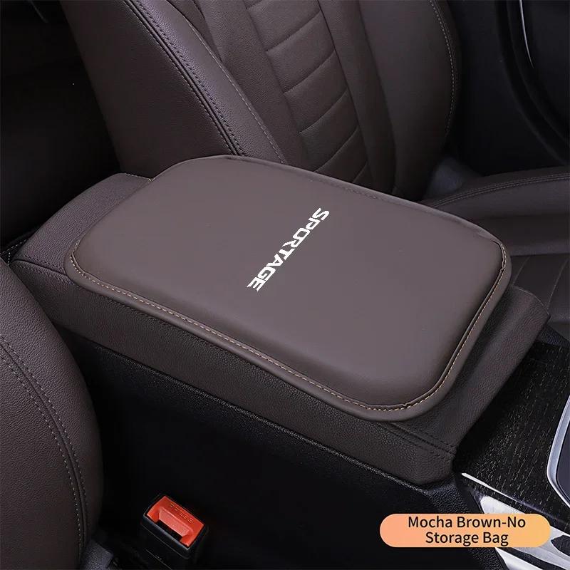 Cuscino Copertura Scatola Portaoggetti per Bracciolo Auto in Pelle Tappetino per Kia Sportage Ceed Xceed Sports K5 Seltos 2019 2020 2022 2023 Accessorio