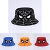 Cartoon Spider Fisherman Hat With Sun Protection For Kids Outdoor Summer Casual Wear