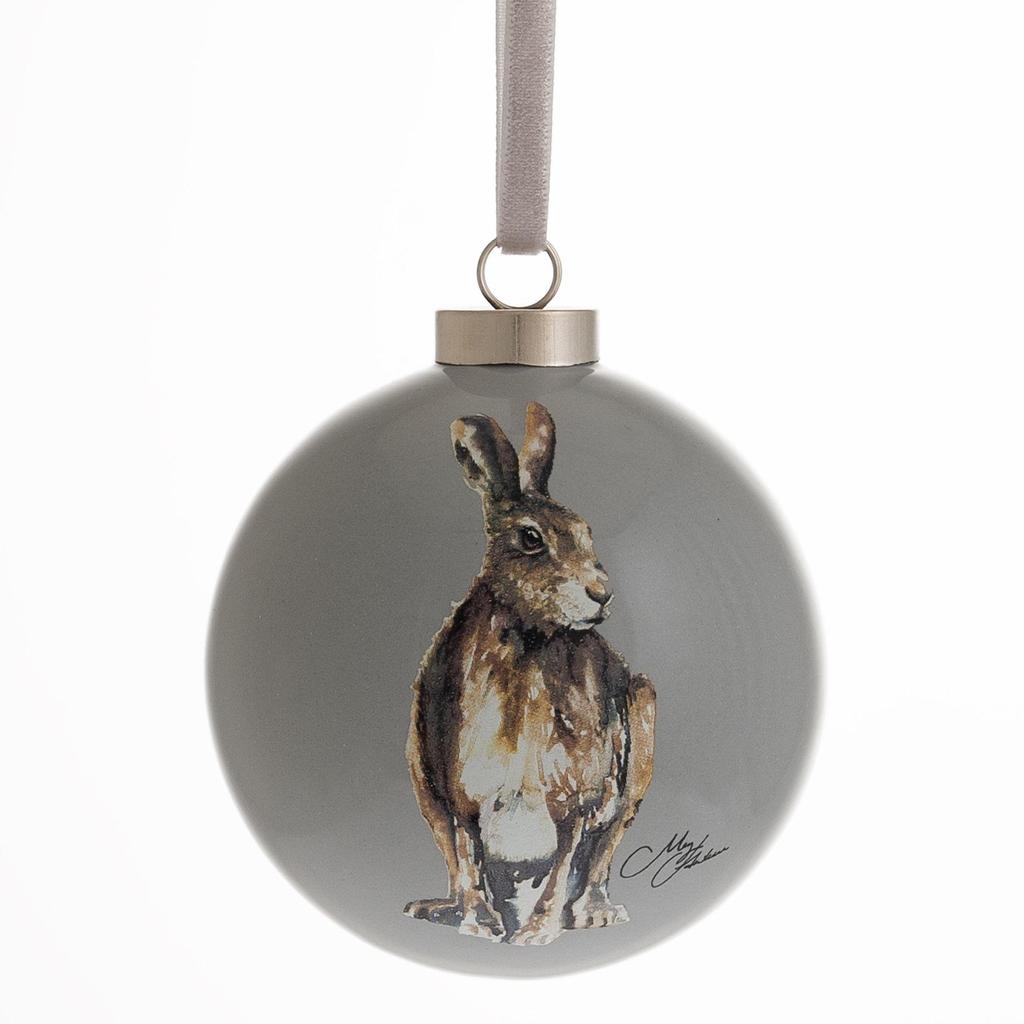 Meg Hawkins Ceramic Hare Bauble