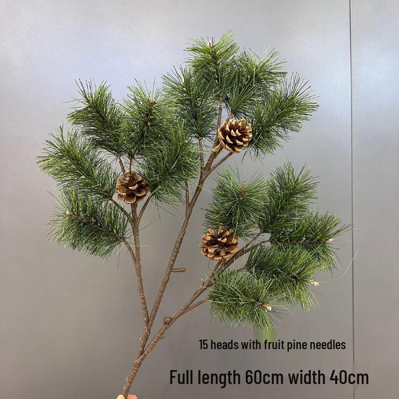 Artificial Pine Needle Christmas Tree Branch with Fruit