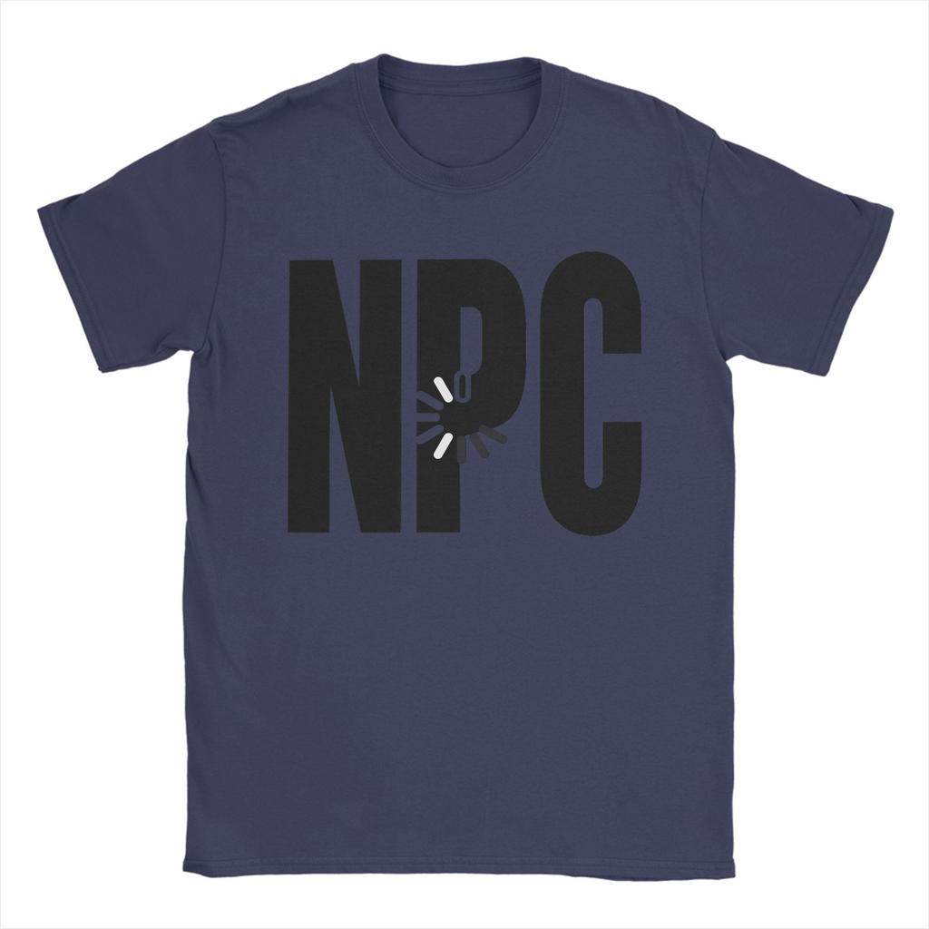 Men NPC Loading Black Logo TShirts Cotton Tees Summer Vintage ShortSleeve TShirt O Neck Hip Hop Print Tee Shirt Plus Size