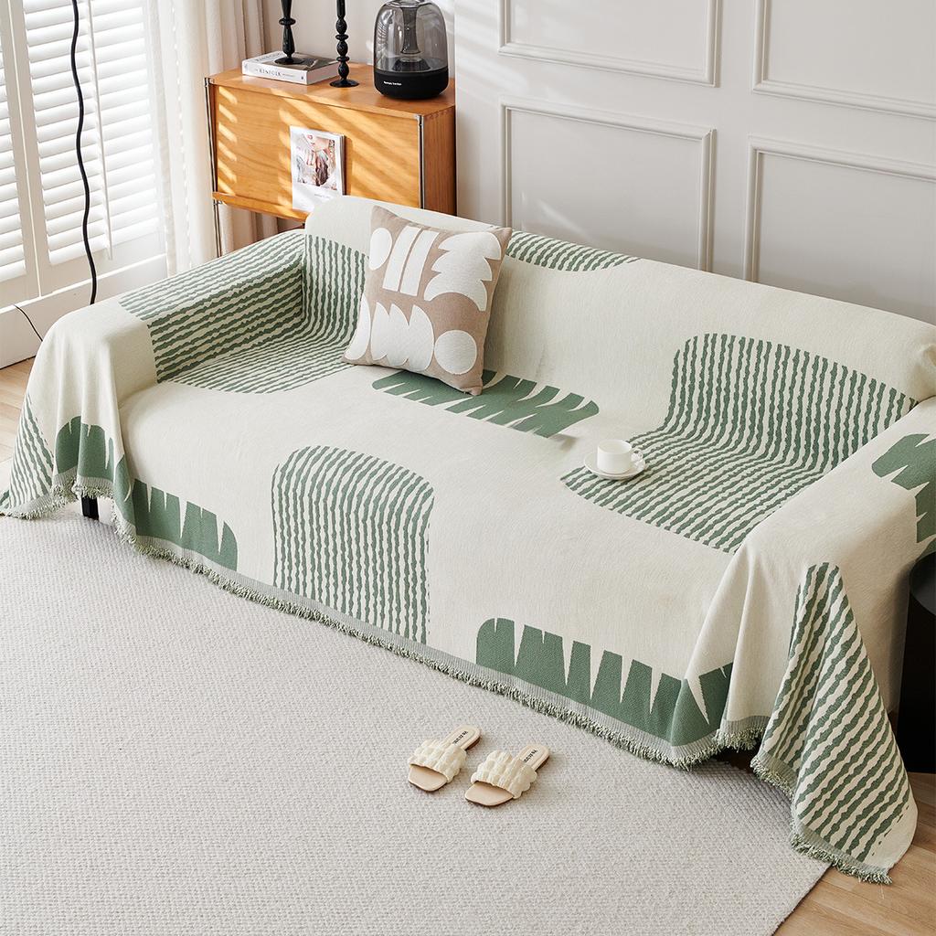 Nordischer Sofabezug Stoff Chenille Ganzjährig Anti-Katzenkratzer Hochwertiger Sofabezug Universelles Set Vollbezug Sofa-Handtuch
