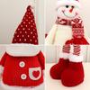 Christmas Celebration Cute Doll Elderly Snowman Creative Doll Desktop Fabric Scalable Standing Decoration room decor