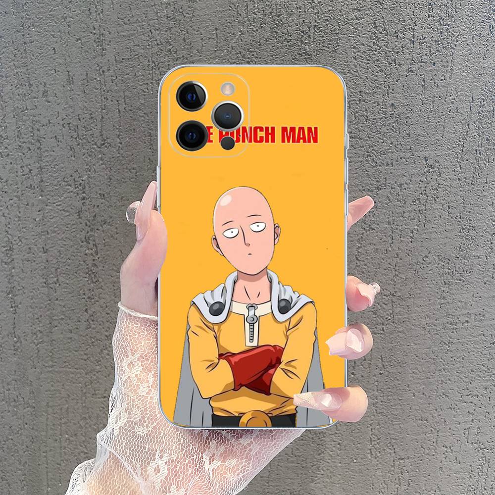 Superhero Anime One Punch Man Case For Iphone 17 16 15 Pro Max 11 12 13 14 Pro Plus Phone Cover