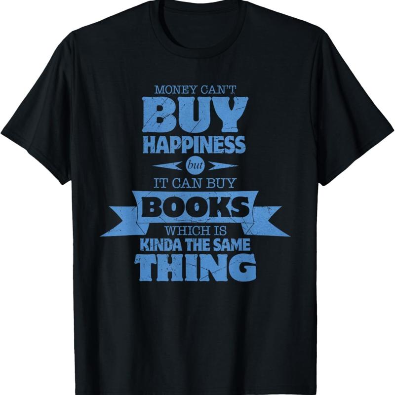 Money Can T Buy Happiness But It Can Books T Shirt S разноцветный