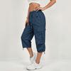 Pantalones Capri Cargo para Mujer Secado Rápido Múltiples Bolsillos Deportes al Aire Libre Running Senderismo Casual Ropa de Trabajo Pantalones