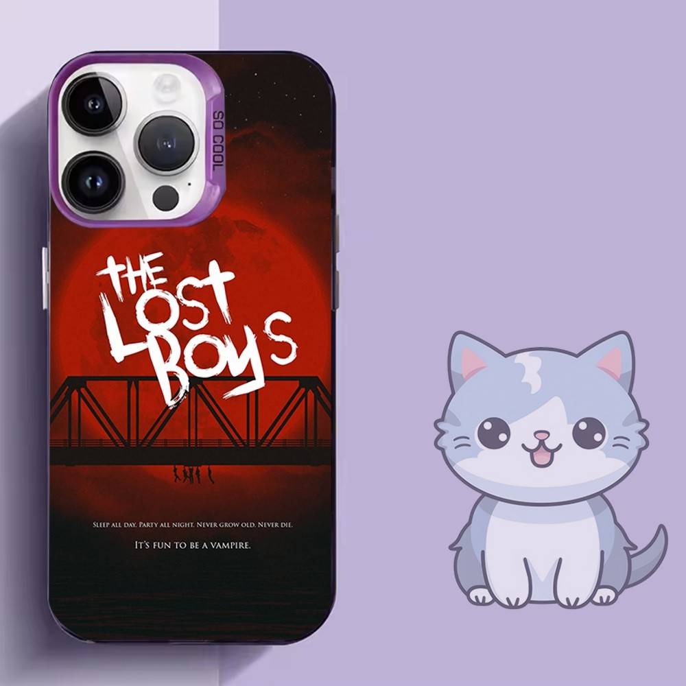 Movie L-Lost B-Boys Phone Case For iPhone 16,15,14,13,12,11,Mini,Pro,SE,MAX,plus,Purple Matte Silicone Cover iPhone13PRO