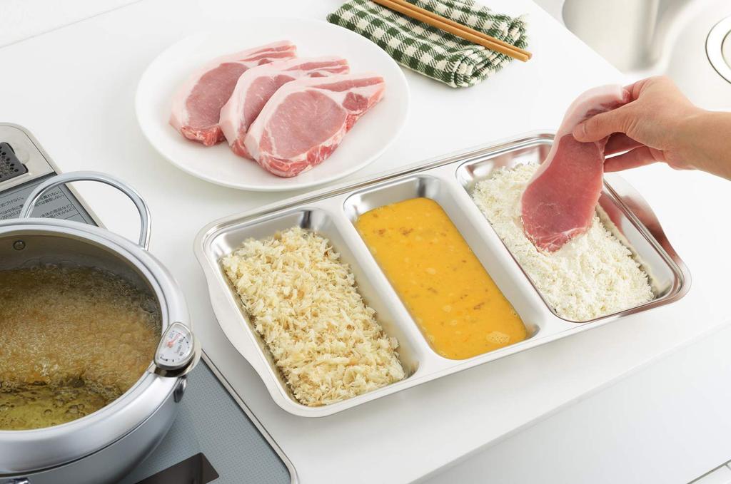 Yoshikawa Stainless Steel Deep Frying Tray Made In Japan Ideal for Deep and Yakiniku Item 1214991 (Connectable) - - Frying, Tempura, Appetizers,